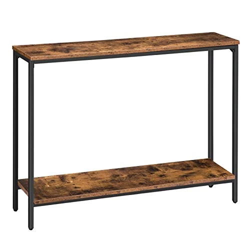 Offerta a tempo: HOOBRO Consolle Ingresso, Tavolo di 120 cm, Moderno con Ripiano Portaoggetti, in Stile Industriale, per Corridoio, Soggiorno, Assemblaggio Semplice, Marrone Vintage e Nero EBF20XG01G1 - 0.00% da 69.99 € a 69.99 €