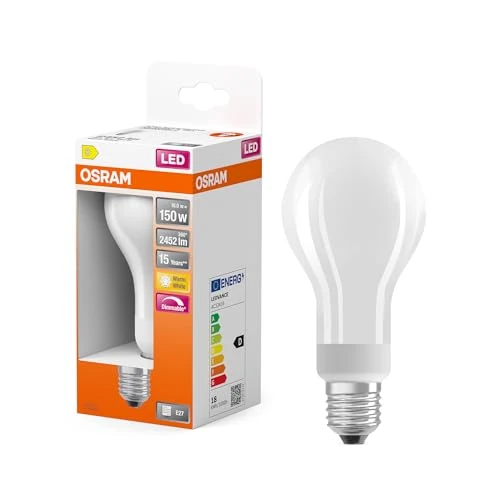 Oferta limitada: OSRAM LED SUPERSTAR CLASSIC A Bombilla LED, Casquillo E27, 2700 K, 18W, Equivalente a 150W, Blanco cálido de 15.89 € a 14.04 € (ahorro 12%)