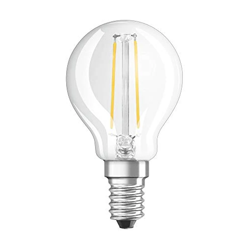 OSRAM Dimmbare Filament LED Lampe mit E14 Sockel, Warmweiss (2700K), Tropfenform, 2.8W, Ersatz für 25W-Glühbirne, klar, LED Retrofit CLASSIC P DIM, Warmweiß