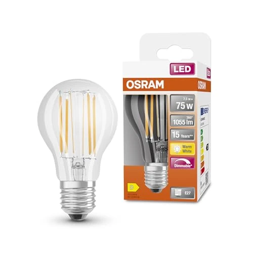 Oferta limitada: OSRAM LED Retrofit CLASSIC A DIM Bombilla LED, Casquillo E27, 4000 K, 9 W, Equivalente a 75W, Blanco frío de 8.11 € a 8.11 € (ahorro 0.00%)