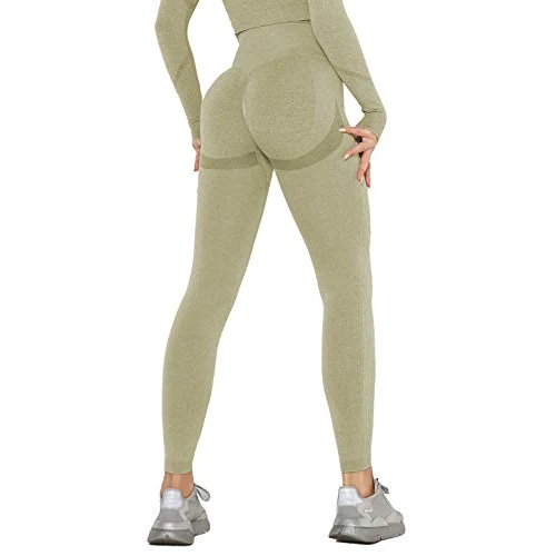 Offerta a tempo: DUROFIT Leggins Donna Push up Leggings Sportivi Vita Alta Anticellulite Pantaloni Palestra per Fitness Yoga Pant Verd S - 63% da 26.98 € a 9.99 €