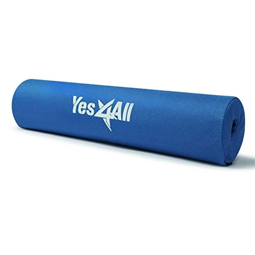 Offerta a tempo: Yes4All LAJX Cuscinetto per bilancieri in schiuma spessa con rivestimento in nylon e chiusura a velcro - Cuscinetto per la spinta dell'anca, Blu - 15% da 11.90 € a 10.11 €