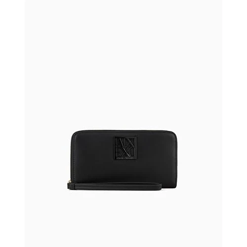 Offerta a tempo: Armani Exchange Portafoglio da donna con cerniera Around Bi-Fold, schwarz, Einheitsgröße - 40% da 110.00 € a 66.00 €