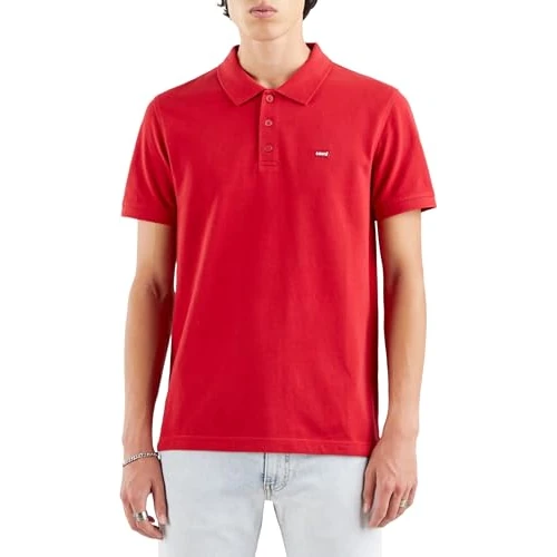 Levi's Housemark Polo Camiseta, Crimson, S Hombre