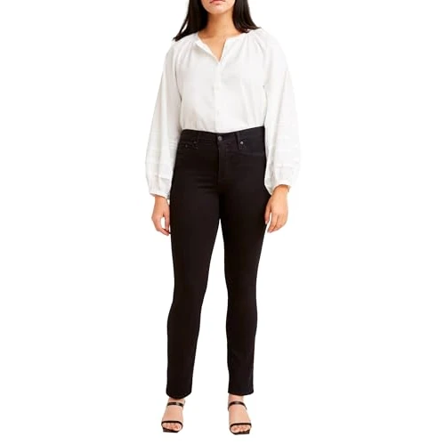 Levi's 312 Shaping Slim, Jeans, Donna, Black and Black, 32W / 32L