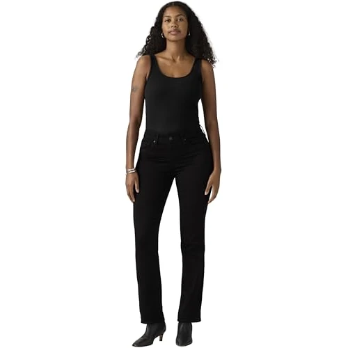 Offerta a tempo: Levi's 314 Shaping Straight, Jeans Donna, Black and Black, 29W / 32L - 0.00% da 79.21 € a 79.21 €