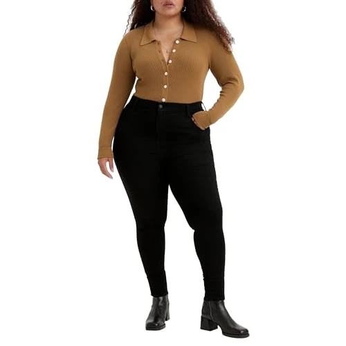 Levi's dames Jeans Plus Size 720™ High Rise Super Skinny, Black Celestial, 18 S