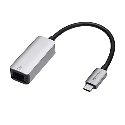 Oferta limitada: Amazon Basics Adaptador de USB 3.1 tipo C a Gigabit Ethernet RJ-45 de aluminio, Gris, 5,23 cm x 2,06 cm x 1,5 cm de 9.44 € a 9.44 € (ahorro 0.00%)