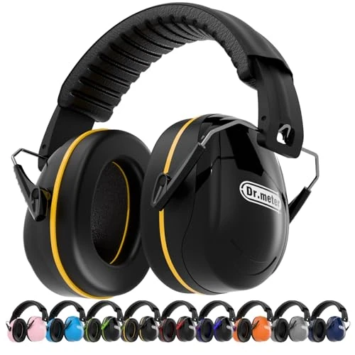 Offre limitée : Dr.meter Casque Antibruit Pour Adulte, Casque Antibruit Réglable Snr 31dB Avec Sac De Transport Bandeau Souple Pour Environnements Bruyants Ou Stressants Noir Jaune de 16.99 € à 15.99 € (6% de remise)