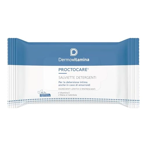 Dermovitamina Proctocare - 15 Cleansing wipes for anal hygiene