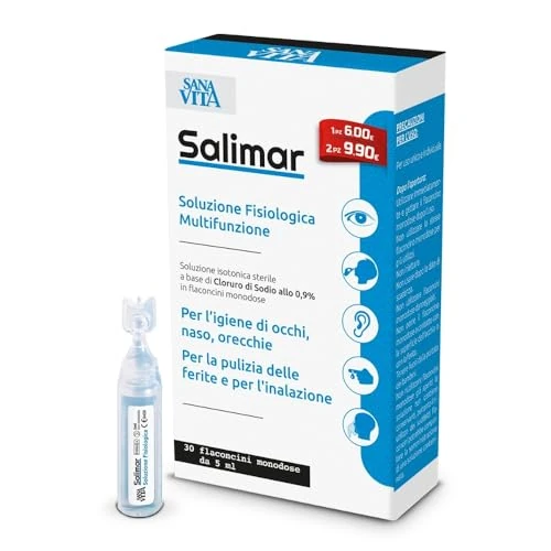 Offerta a tempo: Sanavita Sanavita Soluzione Fisiologica Ampolle - 200 ml - 17% da 6.00 € a 4.99 €