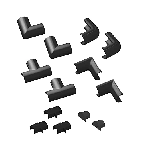 Zeitlich begrenztes Angebot: D-Line Micro plus Kabelkanal Clip-Over Verbindungsstücke Multipack, Aufsteckbare, Verbinden Sie mehrere 20x10mm Kabelkanäle, 13-teiliges Kabelkanal Zubehör Set, Schwarz, Clip-Over Verbindungsstücke von 29.99 € auf 8.99 € (70.0