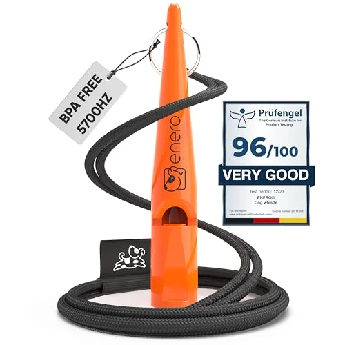 Oferta limitada: ENERO Silbato para perros – Entrenamiento y educación extremadamente fiables – Alta frecuencia – Amplio volumen – Incluye práctica correa para el cuello de 11.99 € a 11.99 € (ahorro 0.00%)