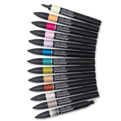 Limited offer: Winsor & Newton ProMarker, Manga Romance, Set of 12 + Free Blender, Alcohol Based Dual Tip Markers for Artists from 34.96 EUR to 19.23 EUR (save 45%)