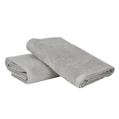 Limitiertes Angebot: Ruggeri - Set 2 Dusch- und Badetücher 70 x 140 cm - 100% Reine Baumwolle extra weich - Handtuch-Kollektion - Let's Color! (Grau) von 18.65 EUR auf 18.65 EUR (Spare 0%)