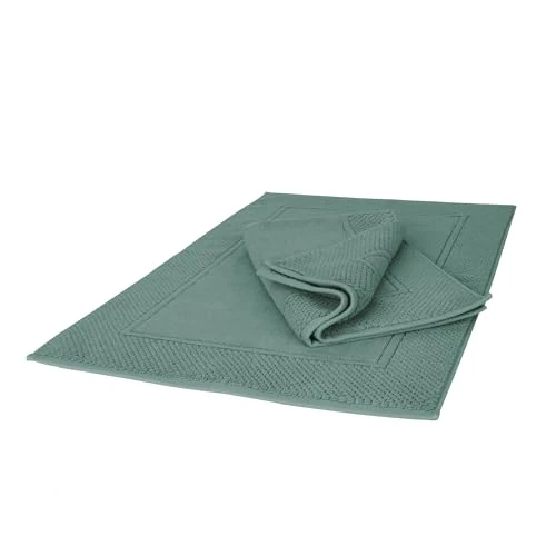 Zeitlich begrenztes Angebot: Ruggeri 2er Set Badematten 50x80 cm Weiche Baumwolle Langlebig, Grün von 21.36 € auf 21.36 € (0.00% Rabatt)