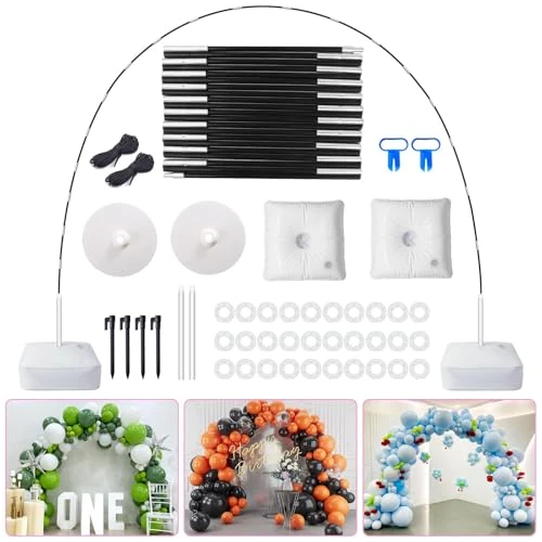 Zeitlich begrenztes Angebot: PlusFive Ballonbogen Kit, 2.7M Verstellbarer Luftballon Bogen mit Basis von 25.99 € auf 25.99 € (0.00% Rabatt)