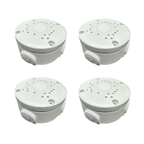 Offerta a tempo: 4x Scatole di Giunzione in Alluminio Impermeabili per Telecamere Bullet - Staffa di Montaggio in Metallo, Nasconde Cavi - 0.00% da 34.90 € a 34.90 €