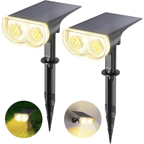 Oferta limitada: Linkind Luces Solares LED Exterior Jardin, Foco Solar con Sensor de Luz, Blanca Cálida 3000k 650lm, Lámpara Solar Impermeable IP65 para Iluminación de Caminos, Patio,Terreza y Camping (2 Piezas) de 25.99 € a 21.99 € (ahorro 15%)