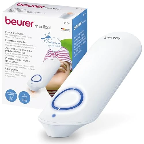 Beurer BR 60 Dispositivo para el tratamiento de mordeduras y picaduras de insectos, alivia el picor y la hinchazón sin sustancias químicas, pequeño y manejable