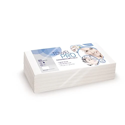 Lucart Packung mit 60 gefalteten Tüchern für Kosmetik- und Friseursalons, 36 x 72 cm, Weiß