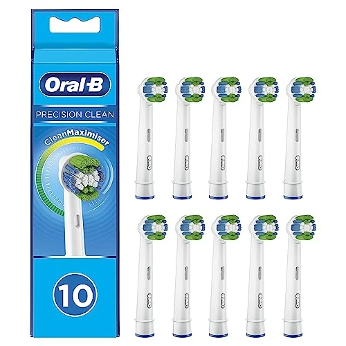 Offerta a tempo: Oral-B Precision Clean Testine Spazzolino Elettrico, Confezione da 10 Testine di Ricambio, 3 Tipi di Setole per una Pulizia Precisa e Sbiancante, Indicatore di Utilizzo della Testina - 5% da 39.99 € a 38.00 €
