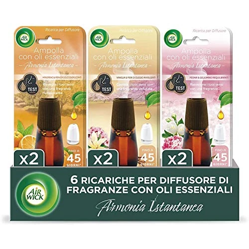 Offerta a tempo: Airwick Ricariche Per Diffusore Di Oli Essenziali Armonia Istantanea — 32% da 29,94 € a 20,29 €