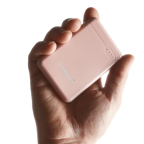 Zeitlich begrenztes Angebot: Intenso Powerbank XS5000 – 5.000 mAh – Kompakter externer Akku für iPhone, Smartphone, Tablet & Kamera, USB-C, USB-A, microUSB, Schnelles Laden, Rosé von 14.99 € auf 14.99 € (0.00% Rabatt)
