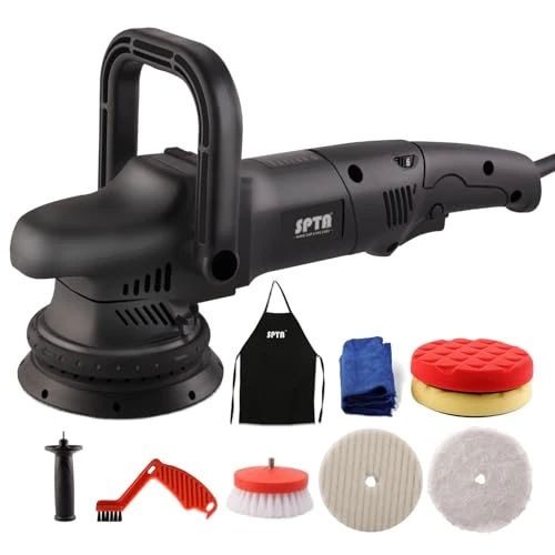 Offre limitée : SPTA Polisseuse Orbitale Polisseuse Excentrique 3800RPM, 150mm/125mm Polissage Pad, 6 Vitesse Variable Ponceuse, pour Le Polissage, Cirage, Ponçage- DAPSET-EU de 119.99 € à 119.99 € (0.00% de remise)