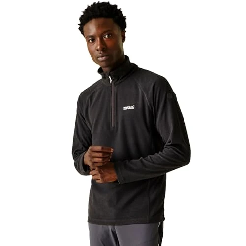 Limited offer: Regatta Montes Men's Fleece Jacket Stand Collar 1/4 Zip Hiking Warm from 30.00 EUR to 30.00 EUR (save 0%)