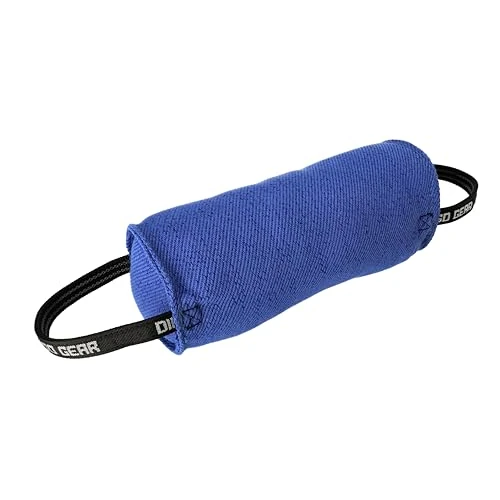 Offre limitée : Dingo Gear Jouet de Traction Berta en Forme de Bonbon pour Entraînement à la Morsure, IGP, Rapport, Obéissance, Sports Canins, Mordant en Matériau Français avec 1 Poignée, Bleu (S00097) de 55.70 € à 55.70 € (0.00% de remise)