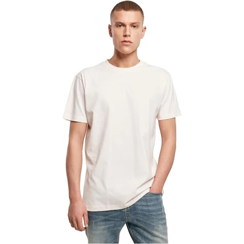 Limitiertes Angebot: Build Your Brand Herren T-Shirt Round Neck, Männer Basic T-Shirt mit Rundhalsausschnit, Regular Fit, Baumwolle, Pink marshmallow, XXL von 8.90 EUR auf 8.19 EUR (Spare 8%)