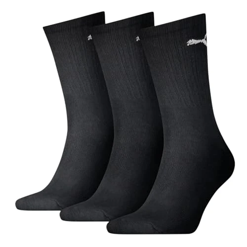 PUMA Mixte Crew Chaussettes,Noir,39-42