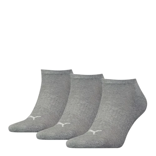 Tijdelijke aanbieding: PUMA Unisex gewatteerde sneakersokken, grijs (middle grey melange), 38 EU van 8.99 € naar 8.99 € (0.00% korting)