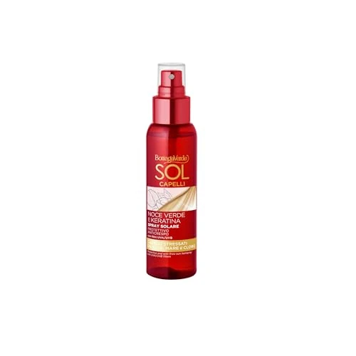 Limitiertes Angebot: Bottega Verde - Sol Haarspray für vitales und weiches Haar, 100 ml, mit grünem Walnussöl und Keratin, Sonnenfilter UVA/UVB, Anti-Frizz-Wirkung, schützt vor Sonne, Meer und Chlor von 10.50 EUR auf 10.50 EUR (Spare 0%)