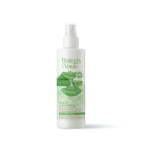 Bottega Verde, ALOE Wasserspray Beinentlastung - erfrischend beruhigend - mit 30% Bio-Aloe-Saft (200 ml) - alle Hauttypen
