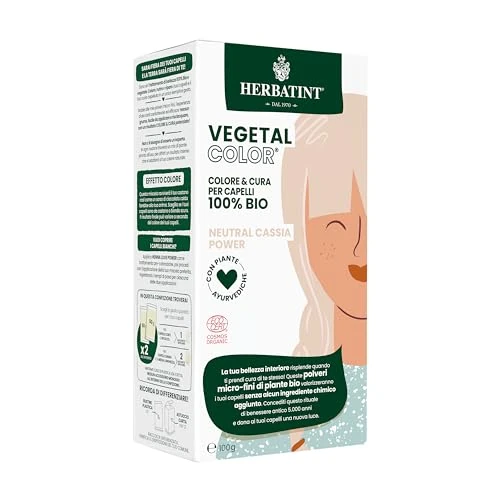Offerta a tempo: Herbatint Vegetal Color – Colorazione vegetale 100% naturale e bio NEUTRAL CASSIA POWER – Henné neutro 100gr - 21% da 14.90 € a 11.82 €