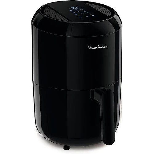 Moulinex EZ3018 Easy Fry Compact Precision Electric Fryer, 2 Person, 6 Preset Modes, Touch Screen, 1030W, Food Capacity 1.5kg, 1.6L, Black