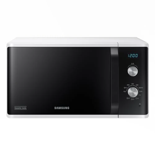 Samsung Microwave Oven Grill, Self-Installation, Dual Dial MG23K3614AW/ET, Crispy Cooking, AutoDefrost, Microwave + Grill 800W + 1100W 23L 49L x 27.5H x 39P White