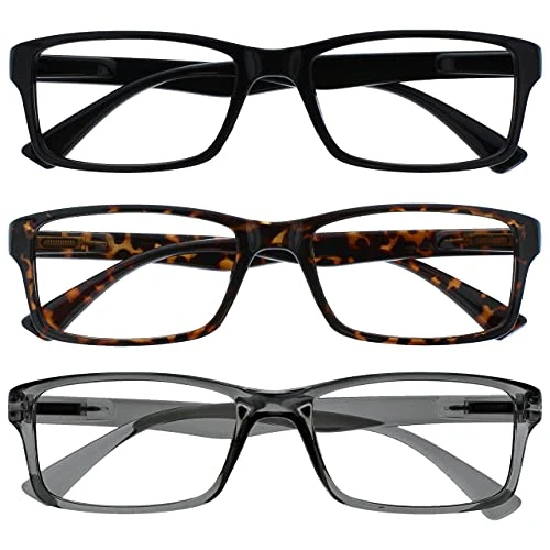 Oferta limitada: OPULIZE La Compañía Gafas De Lectura Pack 3 Lectores Negro Marrón Gris Hombres Mujeres RRR92-127 +3,00 de 9.31 € a 9.31 € (ahorro 0.00%)