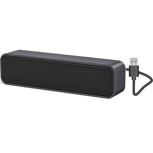 Oferta limitada: ADELGO Altavoz de computadora, Altavoces USB para Ordenador Mini Barra de Sonido Portátiles Altavoz de Sonido estéreo para Escritorio, PC con Window de 18.99 € a 18.99 € (ahorro 0.00%)