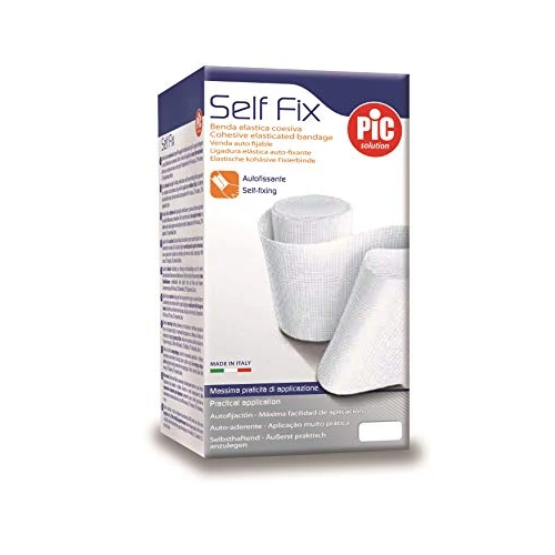 Pic Solution Bandages de Fixation Élastiques Autocollants avec Fermeture 20 Compteur x 12 cm 1 Unité
