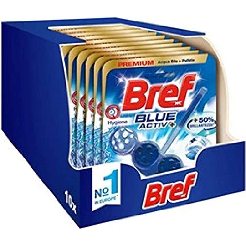 Offerta a tempo: Bref WC Blue Activ + Detergente WC - 10 Confezioni — 57% da 19,90 € a 8,49 €