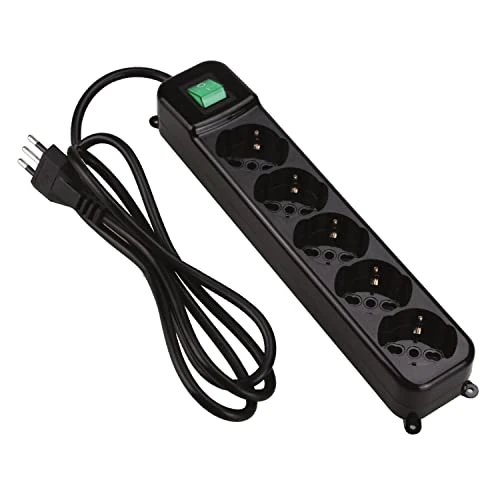 Oferta limitada: Tecnoware Power Systems Multienchufe - Regleta con 5 Salidas SCHUKO, Italia 10, 16A inclinadas de 45 Grados - Interruptor de luz y Sistemas de Seguridad para niños - Enchufe de Entrada de 9.99 EUR a 9.49 EUR (ahorro 5%)