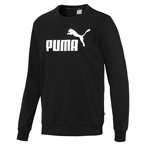 Puma ESS Big Logo Crew TR Sudadera, Hombre, Black, XL