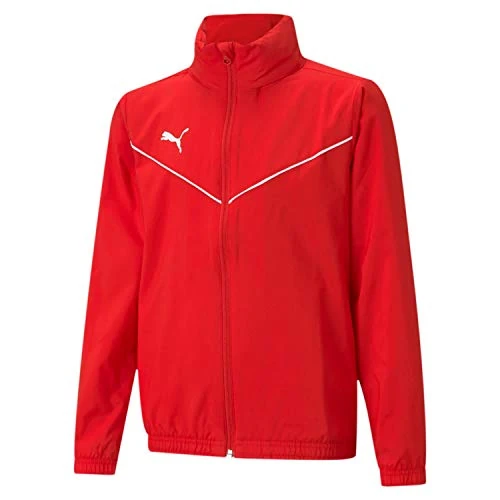 PUMA Teamrise All Weather Jkt Jr Chaqueta, Unisex niños, Puma Red-Puma White, 152