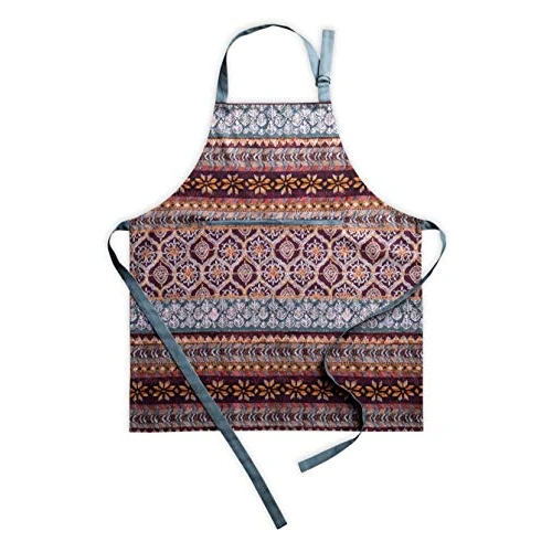 Limited offer: Maison d'Hermine 100% Cotton 1-Piece Kitchen Apron with Adjustable Neck and Middle Pocket, Long Ties for Women/Men, Spring/Summer from 25.99 EUR to 19.49 EUR (save 25%)