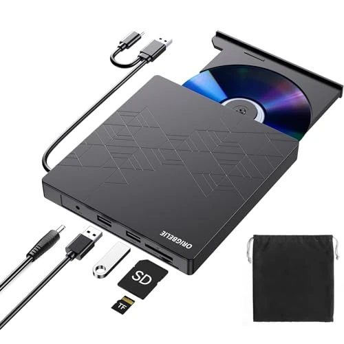 Oferta limitada: ORIGBELIE Grabadora CD DVD Externa, CD/DVD ROM +/-RW Drive con Puerto USB de 27.99 € a 27.99 € (ahorro 0.00%)