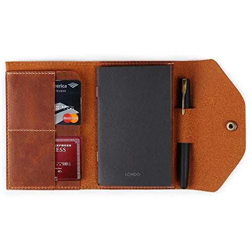 Limitiertes Angebot: Londo Echtleder Portfolio – Schreibmappe mit Notizblock & Druckknopfverschluss für Business, Büro & Reisen von 35.99 EUR auf 35.99 EUR (Spare 0%)