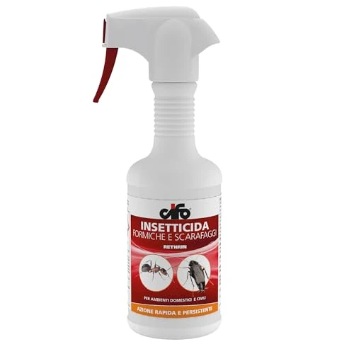 Offerta a tempo: CIFO Rethrin - Insetticida Formiche e Scarafaggi, Formulato in Microemulsione Acquosa Pronta all'Uso, Azione Abbattente e Residuale, Indicato per Ambienti Domestici e Civili, Made in Italy, 500 ml - 24% da 31.13 € a 23.54 €
